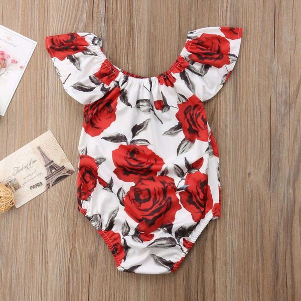 

jumpsuits baby girls romper toddler one-piece printed bodysuit girl summer style bag fart clothes clothing, Blue