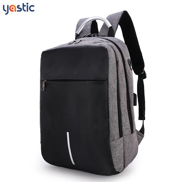

backpack lapmen usb charging 15.6 inch computer notebook anti-theft business travel school bag casual oxford female