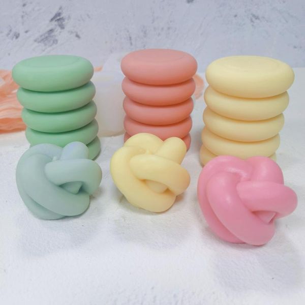 

craft tools tie knot candle mold vegan soy twist silicone mould for home decoration