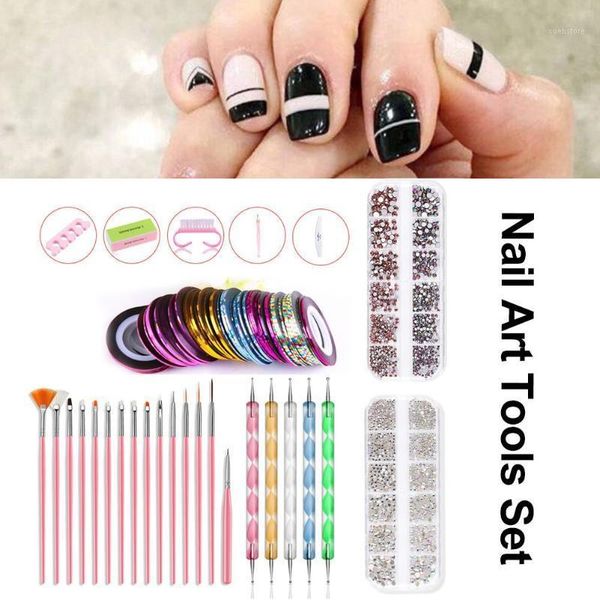 

nail suit for manicure kit lamp file art decoration painting pen suits 1
