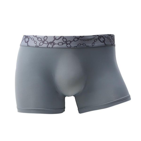 

underpants men's underwear boxers cueca transparent ice silk panties man breathable pouch male trunk plus size boxershorts, Black;white