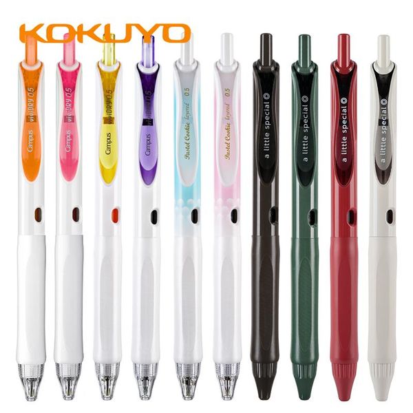 1Pcs Giappone KOKUYO Campus Gel Pen 0.5mm One Meter Pure Series WSG-PR Penna ad acqua nera ad asciugatura rapida per scrivere penne lisce e durevoli