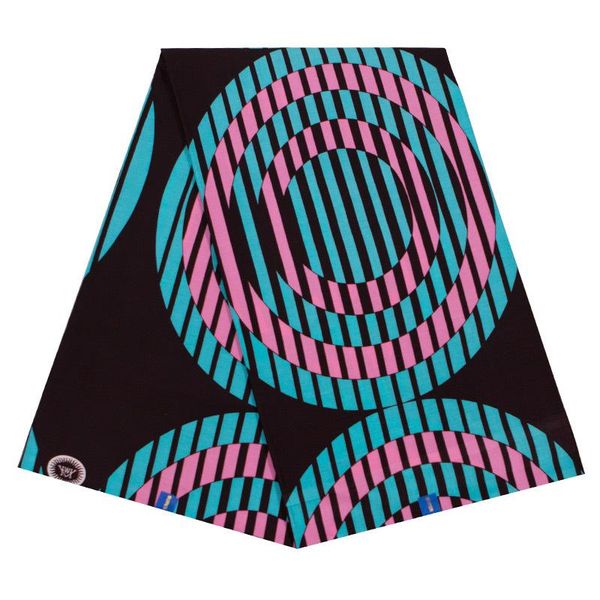 

ribbon 100% cotton blue and red round print fabric pagnes africa wax veritable real, Pink;blue