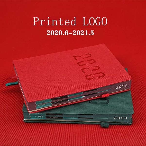 

customize a5 2021 planner business notebook agenda daily monthly plan annual calendar portable notes organizer stationery notepads, Purple;pink