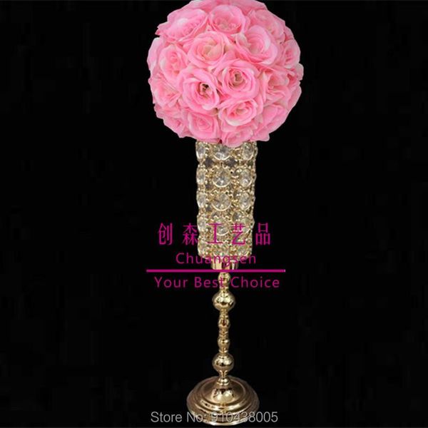 

party decoration wedding centerpiece flower stand,flower pillar gold metal stand beautiful vase favor event