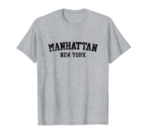

vintage manhattan new york t-shirt, White;black