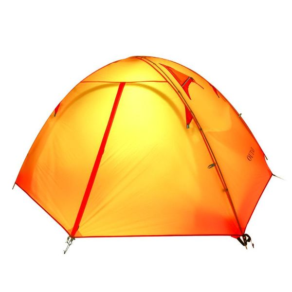 

2-person outdoor silicone ultra-light double layer camping tent with seat high waterproof coefficient aluminum pole tents and shelters