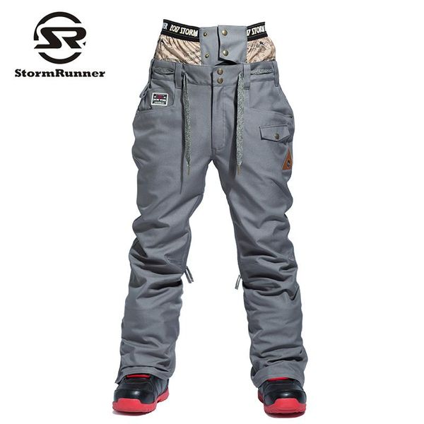 

skiing pants men snow winter sport for boys double veneer waterproof waist warming 2021 stormrunner style