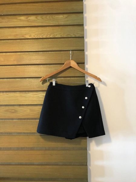 

skirts ladies 2021 fashion solid color outer full wrap half skirt 1010, Black
