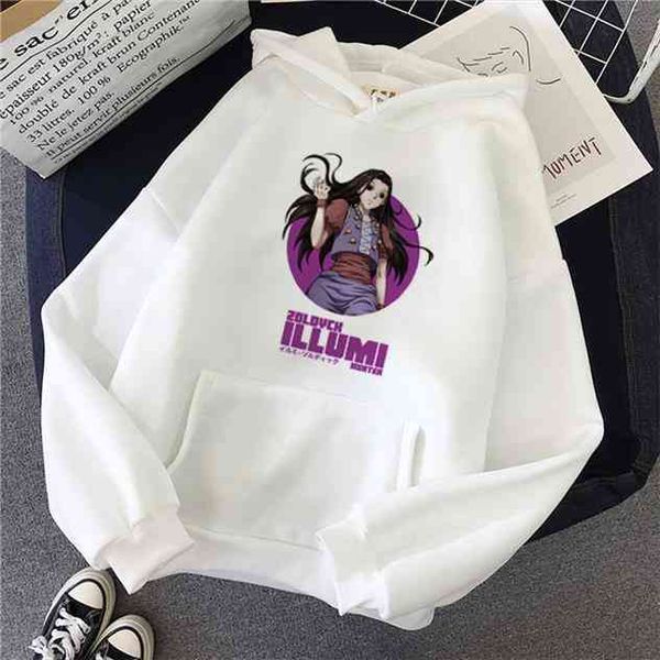 

illumi zoldyck hunter x womens hoodies winter korean style o neck long sleeve ulzzang tees harajuku fashion hoodie clothes, Black