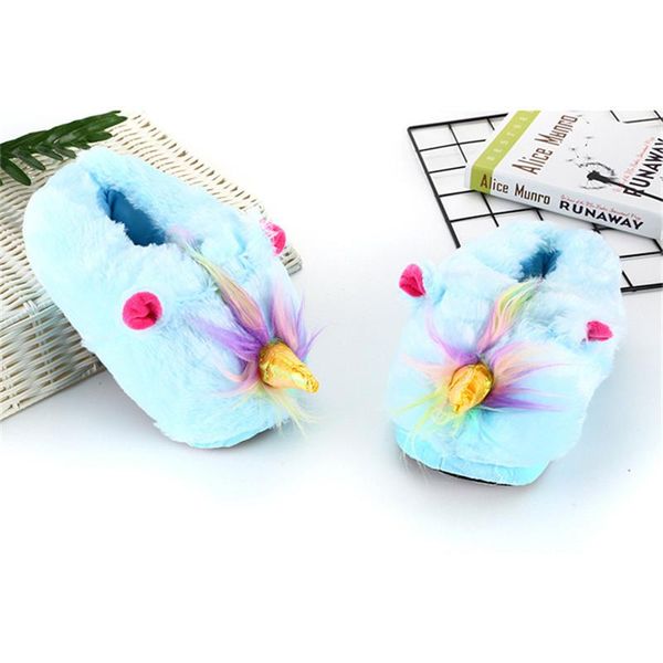 

winter female sneakers cute cartoon animal cotton slippers women's/men home shoes plush flip flops ladies indoor furry slides, Black