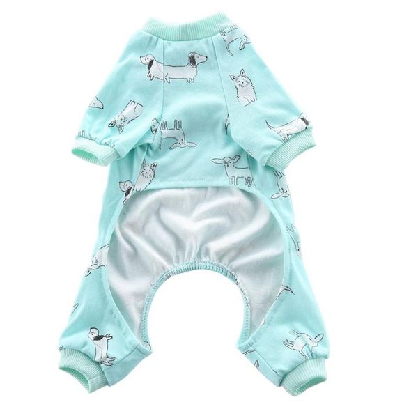 

dog apparel clothes cotton pajamas knitted cute pet sleepwear