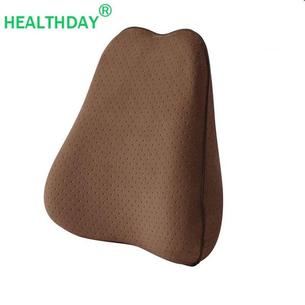 

memory foam filling orthopedics back chair pillow velvet fabric office car backrest relieve lumbar pressure protection spine cushion/decorat