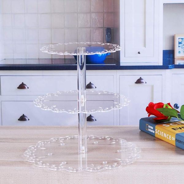 

other bakeware 3 tier clear cup cake stand acrylic cupcake supplies display tower wedding birthday party decoration