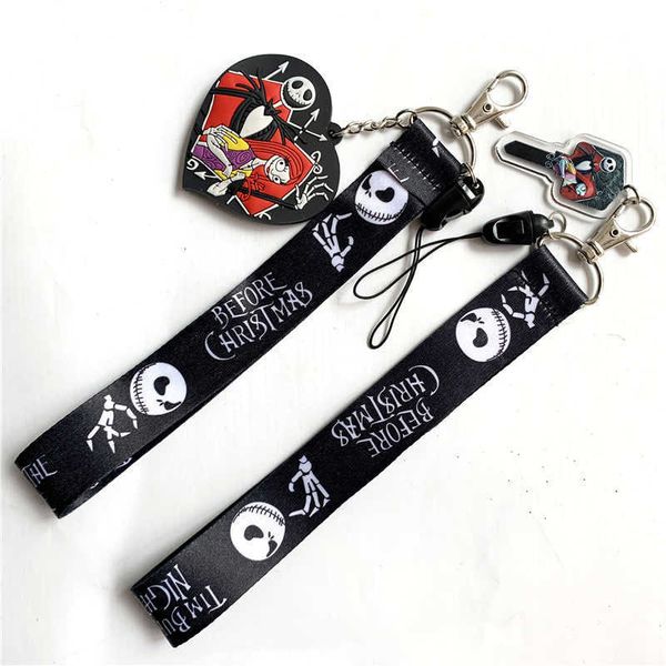 

cute jack mobile phone strap wrist strap key ring key hang rope lariat portable short lanyard school bag keychain h1011, Silver
