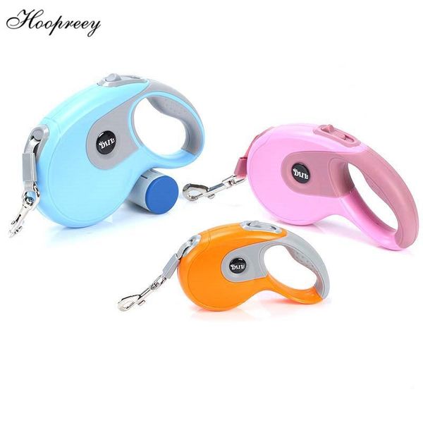 

dog collars & leashes 3m/5m collar leash automatic retractable anti-slip rubberized handle for walking leads small medium large dogs 10a