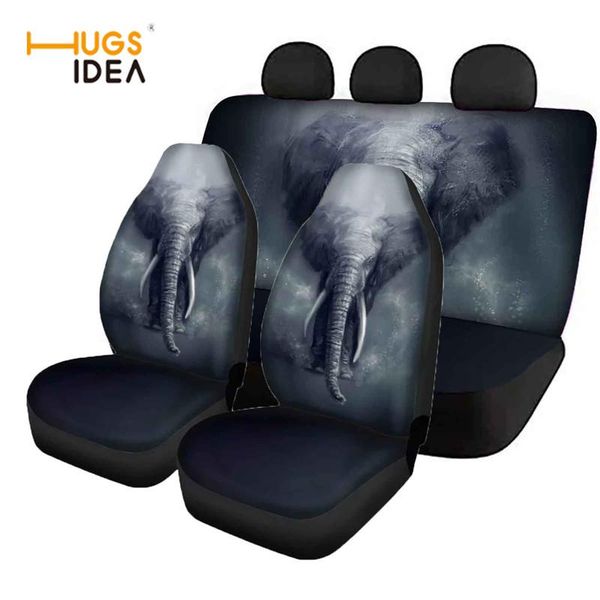 

animal elephant pattern print front and rear car seat cover high back automoive interior decortion auto cushion mat chair covers