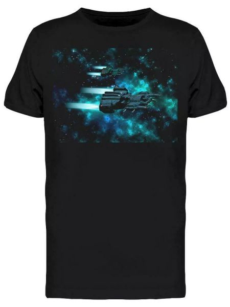 

two spaceships on movement tee men's -image by shutterstock, White;black