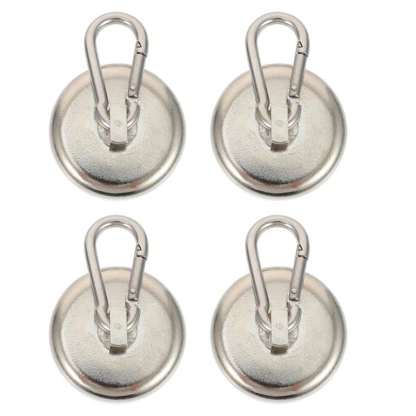 

hooks & rails 1 set 4pcs durable magnetic multi-function heavy duty (silver)