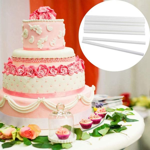 

other bakeware 50 pcs stacking cake straws support rods plastic dowel tiered construction and white sticks