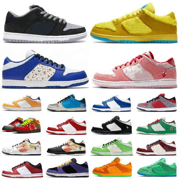 

leaf central park chunky dunky low running shoes for men women university red green bear veneer syracuse womens sports sneakers trainer, Black