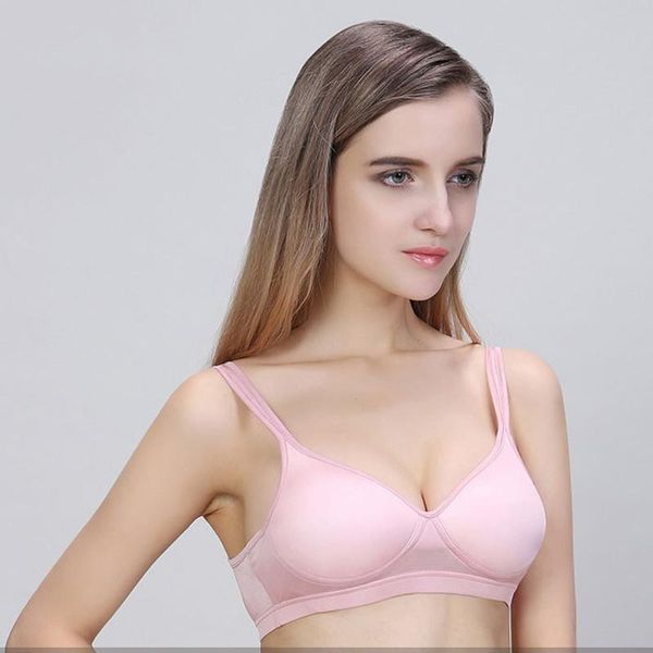 

bras giaoqi real natural mulberry silk sports bra 42 knitted back comfortable wire underwear women fashion 6 color clothes, Red;black