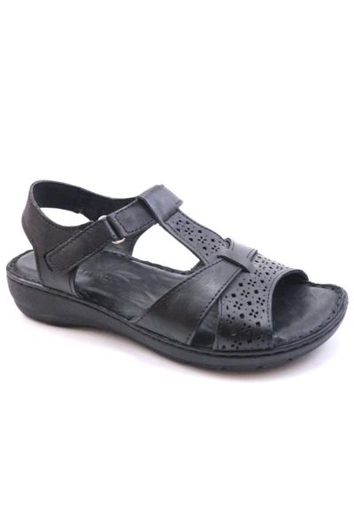 

sandals black genuine leather women comfort
