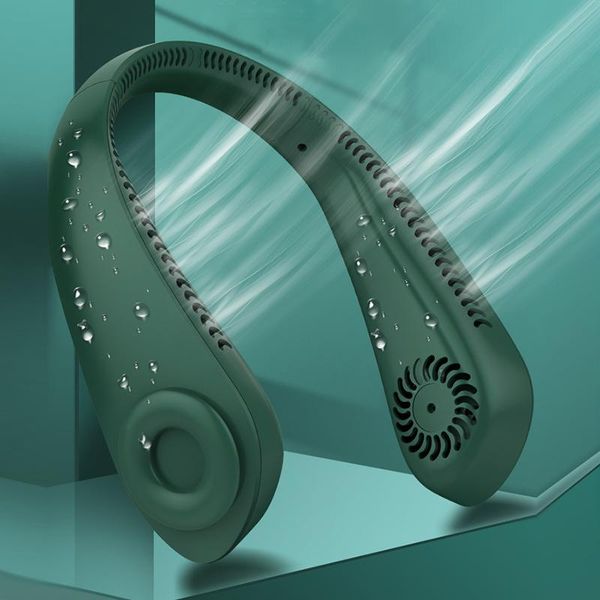 

electric fans neck fan mini usb rechargeable bladeless portable ventilador air cooler for outdoor travel