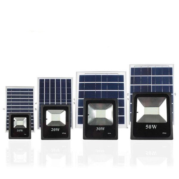 

floodlights 4pcs 10w 20w 30w 50w solar powered flood lamp working garden led floodlight sensor remote control spotlight