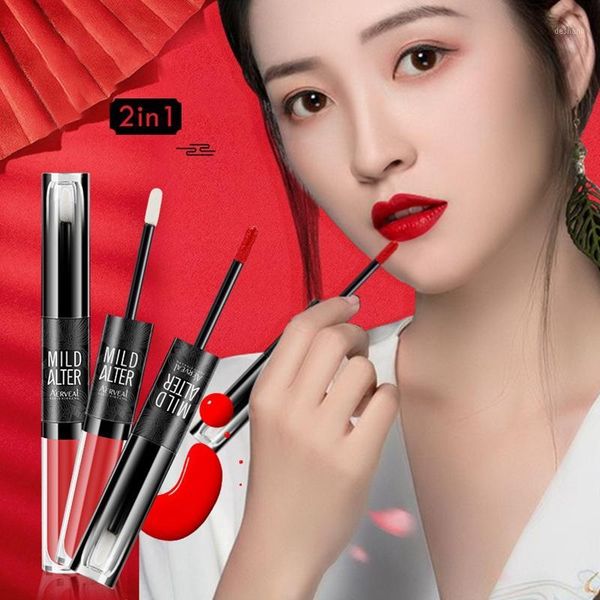 

double head 2 in 1mousse lip gloss moisturizing long lasting glaze women makeup cosmetic1