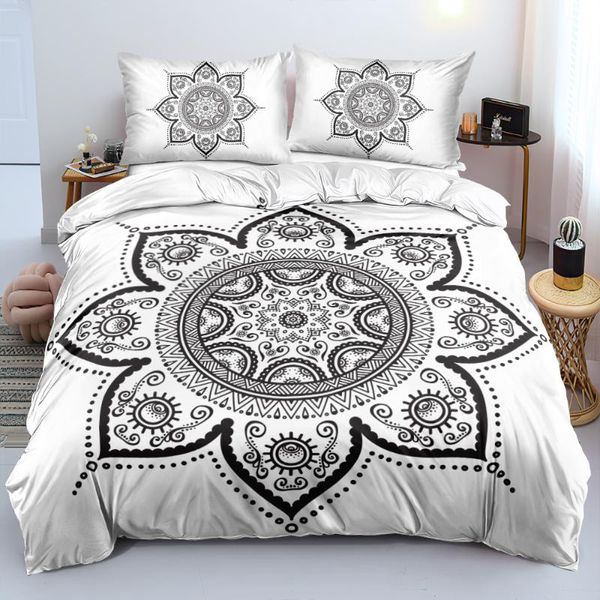 

bedding sets mandala patterns bed linens 3d comforter/quilt/duvet cover set king  full 200x200 size arabic bedspread