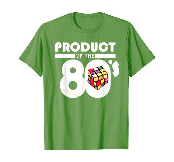 

men's t-shirts product of the 80's rubic cube gift, White;black