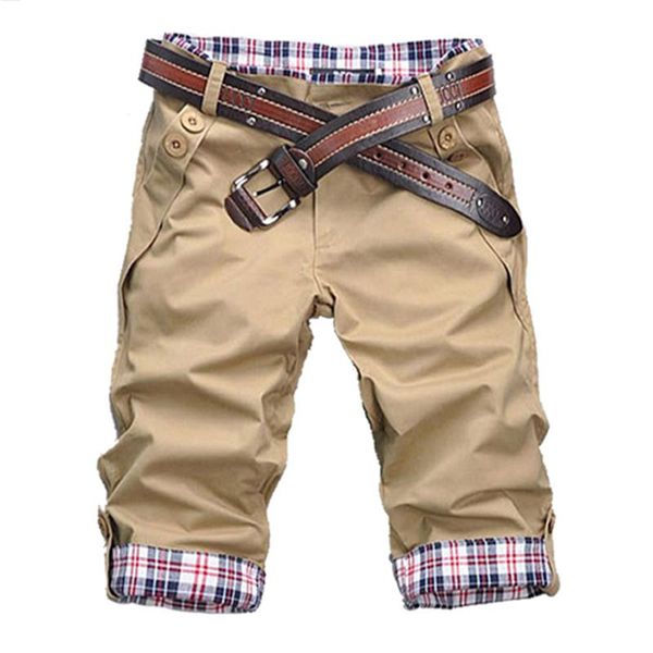 

men's shorts arrival men fashion man casual slim fit clothing streetwear cargo knee length, White;black