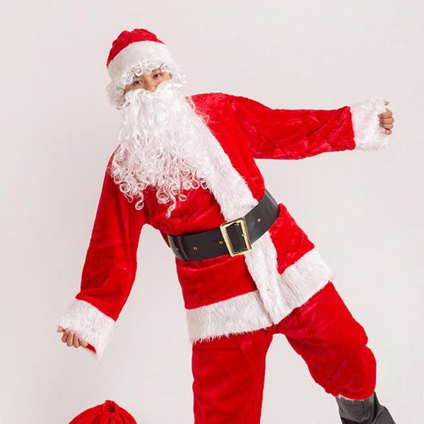 

beanies santa fake beard facial hair funny old man costume for men women disguise game xmas party halloween dress up