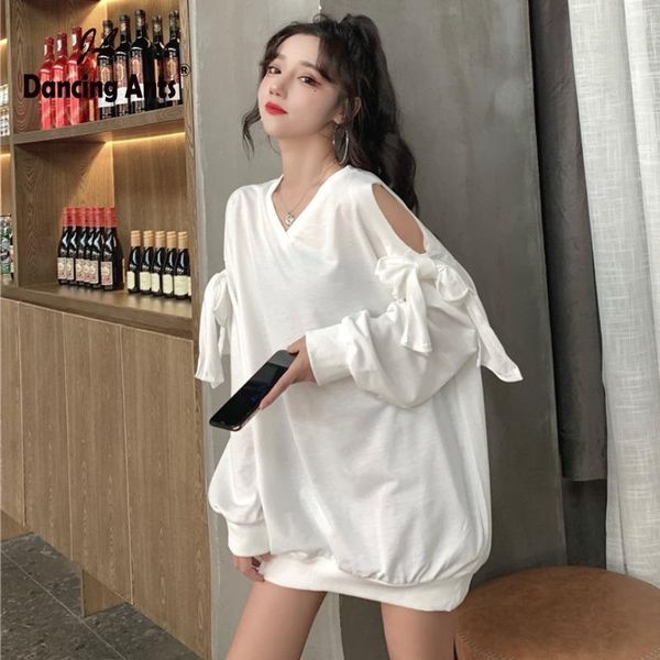 

woman off shoulder sweatshirts female pullover casual long sleeve plus size solid women harajuku hoodies women's &, Black