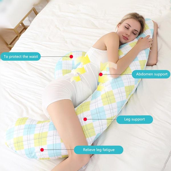 

pillow simple h-shape comfortable sleeping for pregnant women breathable skin-friendly abdominal waist cushion