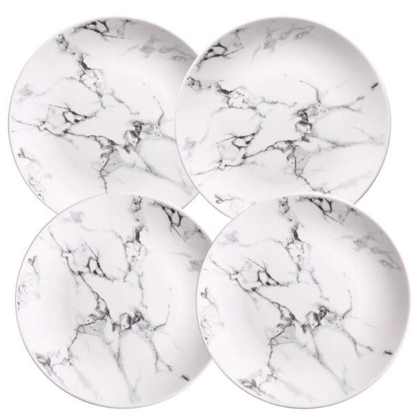 

pcs set 6 or 8 10 inch marble dinner plates ceramic tableware dinnerware dishes &
