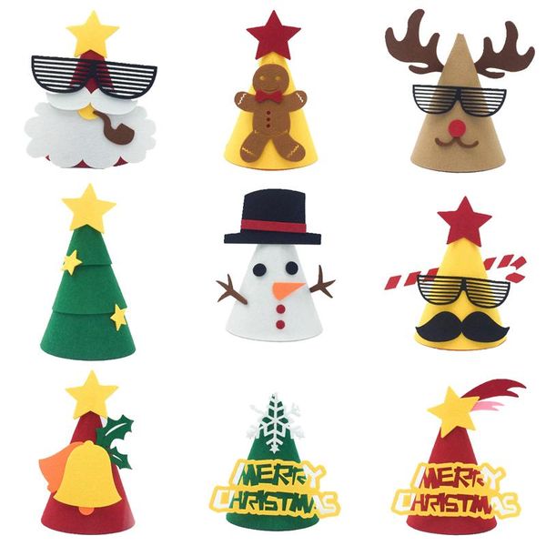 

christmas decorations luanqi cartoons hat diy felt craft tree elk snowman bells santa claus child xmas gift navidad 2021