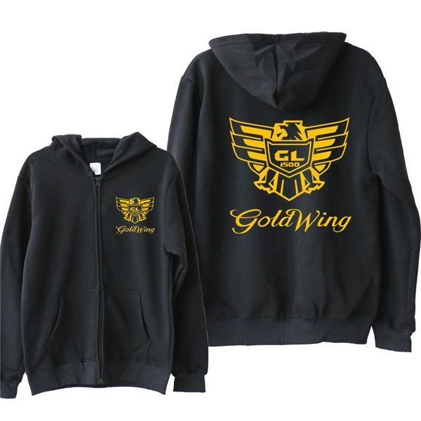 

men's hoodies & sweatshirts autumn goldwing gl1500 men fashion coat fleece cool man pullover, Black