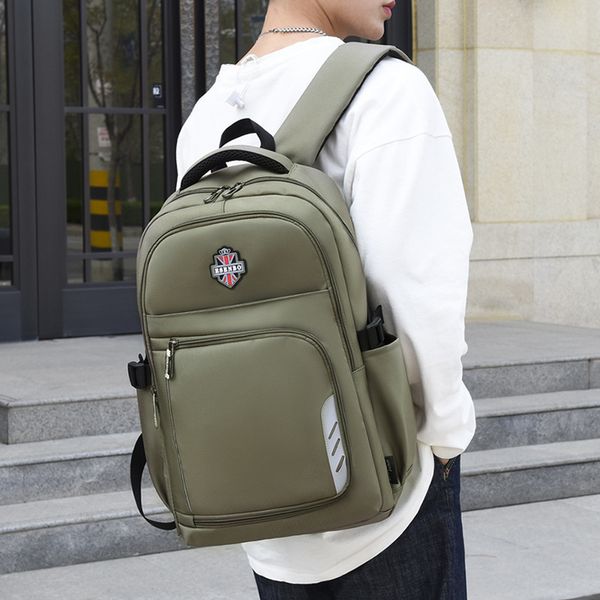 

new schoolbag korean high school student backpack business men's computer backpack leisure travel backpack