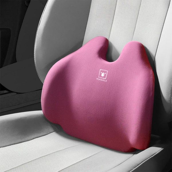 

seat cushions lumbar support car pillow office chair cushion low pain memory foam black posture correction, interior