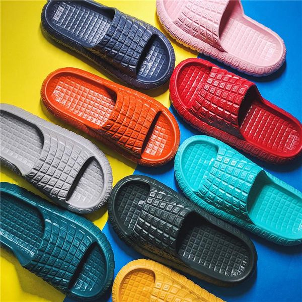 

summer men women slippers platform fish mouth flip flops cool beach slides soft non-slip home shoes sandals, Black