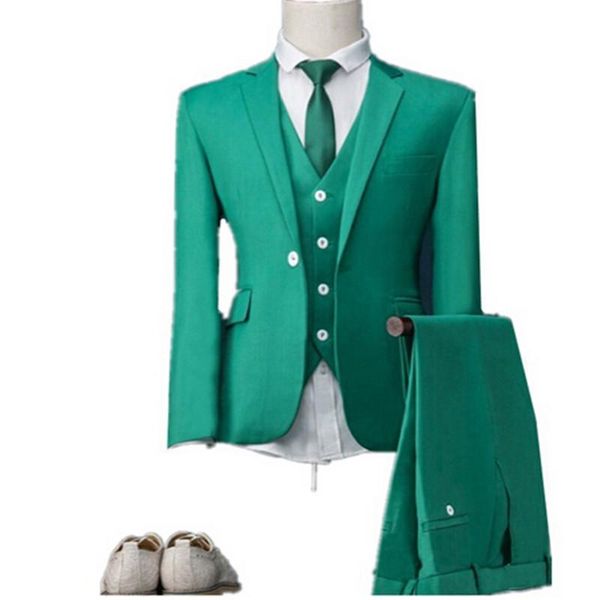 

men's suits & blazers arrival custom made groom tuxedos groomsmen notch lapel men prom party wedding mens suit(jacket+pants+vest+tie), White;black