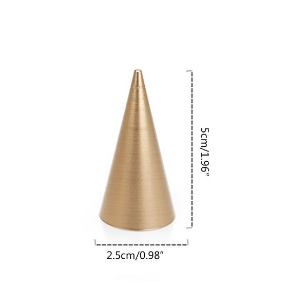 

jewelry pouches, bags e15e metal cone rings holder finger ring storage rack display stand organizer, Pink;blue