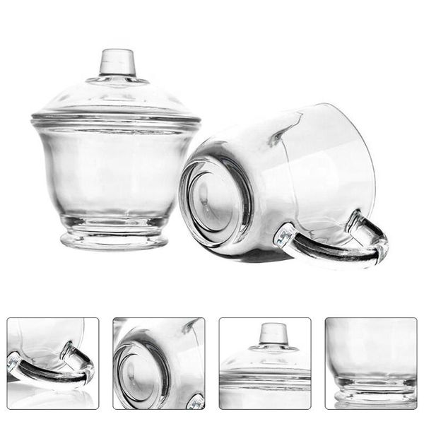 

mugs 1 set of sugar jar with lid container glass coffee accessories for home