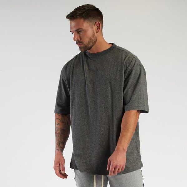 

factorydk38 loose short sleeve t shirt mens fashion oversized streetwear fitness lifestyle t-shirt summer brand gym clothi, White;black