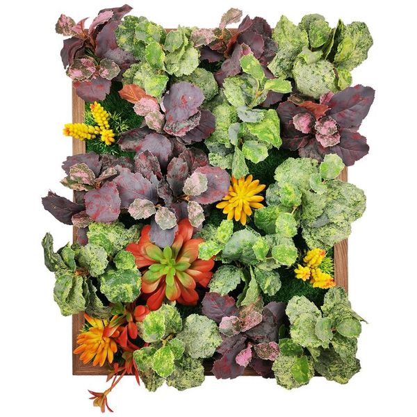 

products 2021 for home 50*40cm artificial plastic greenery wall 3d panel wedding party restaurant decor decorative flowers & wreaths