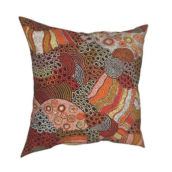 

cushion/decorative pillow australian aboriginal art pillowcase printed polyester cushion cover decoration case home square 40*40cm