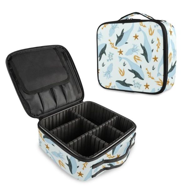 

women cosmetic bag travel makeup organizer professional make up box whale cosmetics pouch bags beauty case for artist & cases