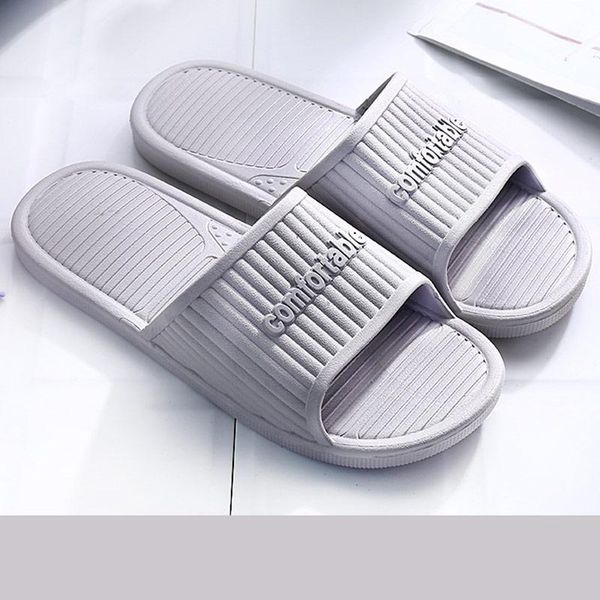 

slippers women's indoor shoes plus size 43-45 fashion solid pvc summer woman comfortable shoe 2021 s, Black